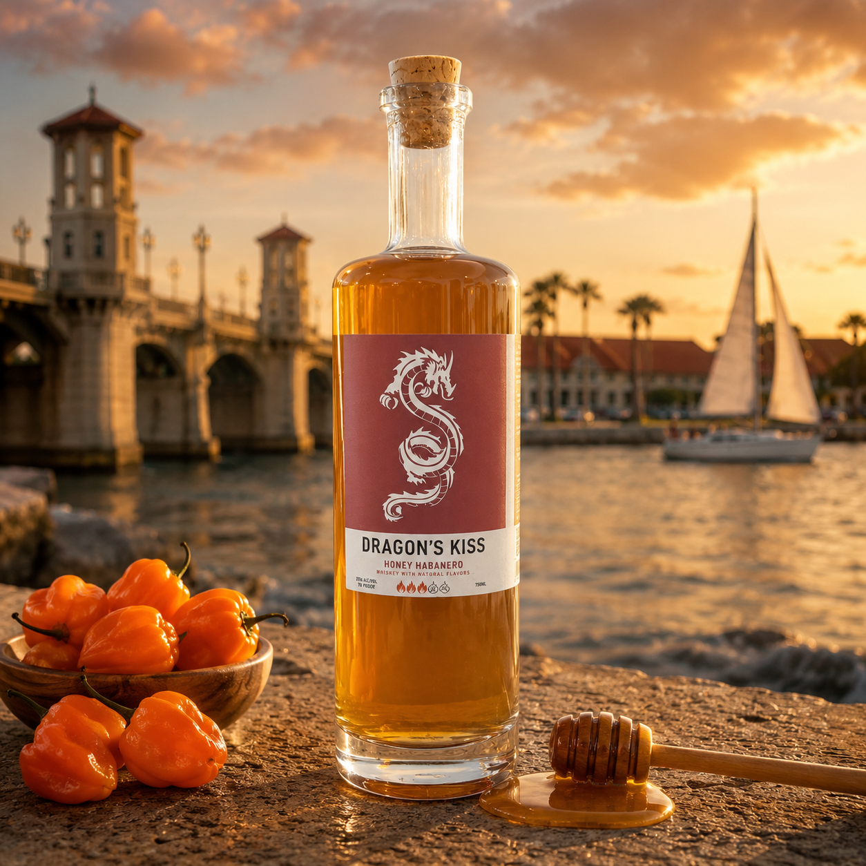 Dragon's Kiss 3x Honey Habanero Whiskey